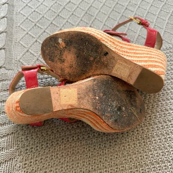 Kate Spade Pink Patent Wedges ~ 5.5 - Picture 5 of 8